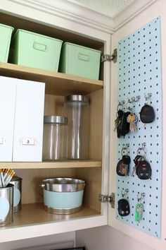 an organized pantry with lots of items in it