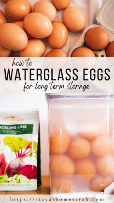 how to waterglass eggs for long term storage