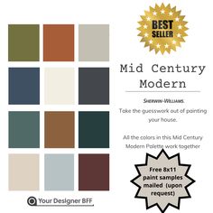 the mid century modern color scheme