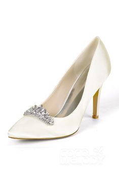 Stiletto Heel Silk-Like Heels Bridal Shoes CK0067 | Cocomelody #cocomelody #bridalshoes #weddingshoes Luxury Wedding Shoes With 4-inch Heel, Elegant High Heel Cream Wedding Shoes, Elegant White Kitten Heels With 4-inch Heel, Luxury White Kitten Heels With 4-inch Heel, Cream High Heel Wedding Shoes With 4-inch Heel, Silver Cloud, Free Dresses, Stiletto Heel, Bridal Shoes