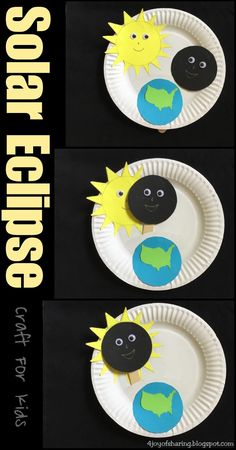 paper plate crafts with sun and earth on them