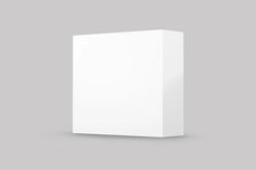 an empty white box on a gray background