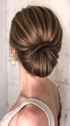 Hair Dos With One Shoulder Dress, Low Updo, Wedding Hair Up, Classic Updo, Mother Of The Bride Hair, Bridal Hair Updo, Elegant Wedding Hair, Bride Hair