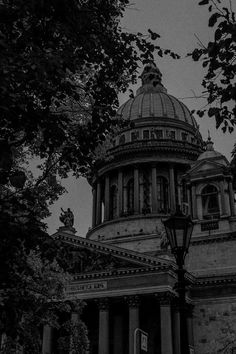 a black and white photo of the dome of a building