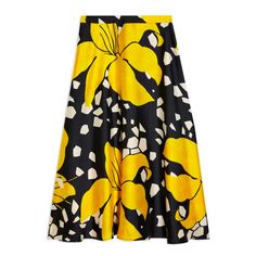 Size: 12 Large Scale Print Maxi Length Side Zip Silky Imported New With Tags Please See Photos For Measurements & Condition Designer, Zara, Topshop, Ted Baker, Ralph Lauren Lightweight, Saks Fith Avenue, Nordstrom, Anthropologie, Raga, Yellow, Black, White, Silk, Silky, Winter, Fall, Floral, Lily Yellow Full Flowy Skirt, Yellow Flowy Full Skirt, Yellow Pleated Skirt For Work, Yellow Pleated Workwear Skirt, Yellow Flared Workwear Skirt, Chic Yellow Midi Skirt, Chic Full Yellow Skirt, Chic Yellow Full Skirt, Yellow Midi Skirt For Work