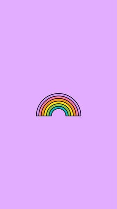 an image of a rainbow on a purple background