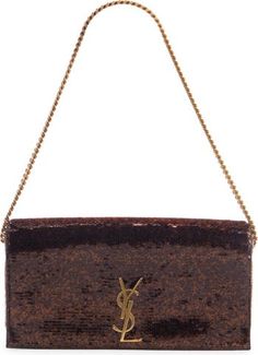 Saint Laurent Kate 99 Sequin Embellished Bag | Nordstrom Ysl Evening Bag, Ysl Clutch Bag, Ysl Kate Bag, Slavic Dolls, Ysl Clutch, Ysl Handbags, Kate Bags, Sequin Clutch, Embellished Bags