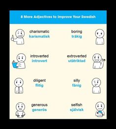 an info sheet showing the different ways to improve swedish language