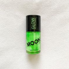 Moon Glow Green Glow In The Dark Nail Color Brand New Full Size Dark Nail, Glow Green, Dark Nails, Moon Glow, Sephora Makeup, Nail Color, Black Green, In The Dark, Girl Gifts