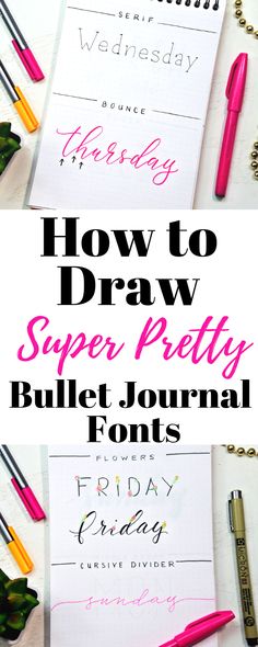 12 Bullet Journal Fonts Anyone Can Do! ⋆ Sheena of the Journal Bullet Journal Fonts, Bullet Journal Hand Lettering, Bullet Journal Font, Journal Fonts, Hand Lettering Tutorial