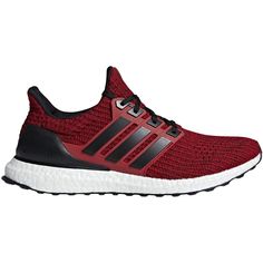 HIGH-PERFORMANCE SHOES MADE FOR CITY RUNNING. Find your best run in these neutral shoes. Built to go the distance on city streets, they have a soft, stretchy knit upper that adapts to the changing shape of your foot as you run for lightweight support. Responsive midsole cushioning and a flexible outsole deliver a smooth and energized ride. Adidas Ultraboost 4.0, Red And Black Shoes, Power Red, Neutral Shoes, Tops And Bottoms, Adidas Ultraboost, Adidas Ultra Boost, Ultra Boost