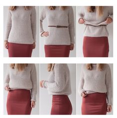 Sweater Tuck, Design Moda, Mode Casual, Fashion Hacks Clothes, Clothing Hacks, Cheat Sheet, Work Attire, Winter Months