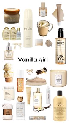 Vanilla Products Aesthetic, Homemade Vanilla Perfume, Gourmand Vanilla Perfume, Wild Deodorant Aesthetic, Best Vanilla Scents, Body Care Vanilla, Mod Vanilla Perfume, Vanilla Hair Products, How To Be A Vanilla Girl