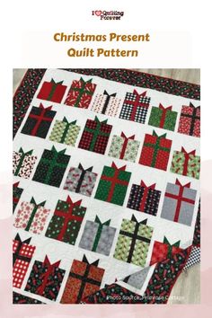 the christmas present quilt pattern is shown