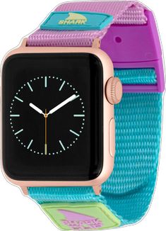 Trendy Blue Apple Watch Band With Bracelet Strap, Trendy Blue Watch Bracelet Strap, Trendy Blue Watch With Bracelet Strap, Casual Blue Apple Watch Band With Bracelet Strap, Trendy Adjustable Blue Apple Watch Band, Apple Watch Colors, Shark Clip, Watch Case, Black Rose