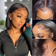 PRODUCT FEATURES Item: Short 4x4 Human Hair Wig, Straight Bob Lace Wig 8-16 Inch Pre Plucked Human Hair Wig With Deep Part Hair Material: 100% Virgin Human Hair Wigs, Straight Lace Closure Wig, Can Be Curled And Straightened Easily Hair Color: Natural Color Density: 150% Hair Length: 8 Inches-16 Inches Is Available, Very Soft, Healthy and thick Cap Size: Average Size, 4x4 HD Lace Front Wig Pack: 1 Piece/Pack Natural Hairline: HD Swiss Lace Wig, Natural Hairline with Baby Hair Bleached Well: Bleached Knot Well Together With Smart Baby Hair. Transparent Lace And Natural Headline Are Designed As Human Scalp. Return Policy: 30 Days Free Return Policy(The hair not used and the lace no cut) Wigs Straight, Bob Wig, Short Bob, Hair Wig, Hair Cut, Lace Front, Human Hair, Wigs, Human