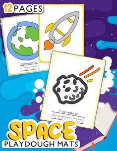 space playdough mats for kids