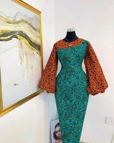 Hand Illusion, Ankara Long Gown, Classic Wear