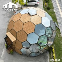 7M Wooden Color Honeycomb Glass Dome House for Airbnb Glamping Hotel – RAX TENT Prefab Home Kits, Dome Structure, Highly Favored, Cabin Tent, Furniture Details Design