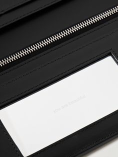 Acne Studios' bifold wallet is made from cracked-leather that gives it a cool, broken-in look from the get-go. It opens to reveal plenty of card slots, a zipped pocket for change, and a small mirror that shows an uplifting message. Bifold Wallet Men, Small Mirror, Acne Shop, Wallet For Men, Billfold Wallet, Studio Logo, Small Mirrors, Uplifting Messages, Leather Bifold Wallet