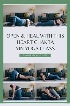 Tap into the energy of your fourth chakra in this heart chakra yin yoga sequence. Be guided through heart chakra yin yoga poses that create compassion, love, and abundance for heart chakra healing. Pay attention to how your Anahata chakra feels, and what emotions come up in this yin yoga class. Find more chakra yoga on taylorstracks.com Chakra Yin Yoga Sequence, Sacral Chakra Yoga Poses, Sacral Chakra Yoga, Root Chakra Yoga, Vishuddha Chakra, Sacral Chakra Healing