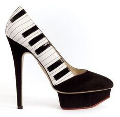 Piano Shoes Charlotte Olympia Shoes, Black Piano, Piano Key, Dolce E Gabbana, Fabulous Shoes, Crazy Shoes, Shoe Obsession