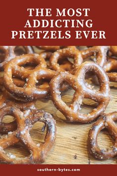 some pretzels that are sitting on a table