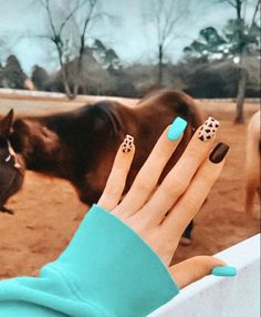 Summer Gel Extension Nails, Spring Edgy Nails, Boho Western Nails, Nails Western, Rodeo Nails, Cow Print Nails, Cowboy Nails, Western Nails