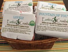 This baskets fits ten bars of Earth's Crumbs Luxury Soaps easily. Win this basket! (soap not included) http://www.EarthsCrumbs.com Good Things