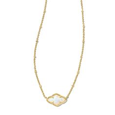 Kendra Scott Abbie Simulated Opal Flower Design Pendant Necklace Feelings of optimism, possibilities and femininity inspire this glowing, opal-inspired style that looks great on its own and layered with other necklaces.        Necklace approx. 13-1/16"L x 1/2"W with 3" extender; fits 16" to 19"     Drop approx. 11/16"L x 7/16"W (not removable)     Goldtone; polished finish      Cable-link chain: slide clasp Bday Wishlist, Kendra Scott Necklace, Color Bands, Birthday List, Kendra Scott Jewelry, Kendra Scott, Christmas List, Link Chain, Flower Design