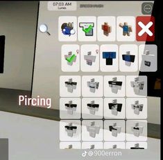 the screenshot shows different types of objects in an interactive game, which is being played on mobile devices