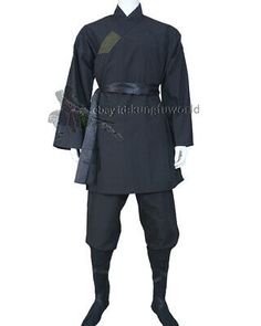 Style: authentic Shaolin monk kung fu suit from Dengfeng, China, location of Shaolin Temple. Here is the location of Shaolin Temple. Item Includes: everything you see in the picture: robe, pants, black belt, black socks, black leg wrappings. Oni Clothes, Leg Wrappings, Monk Outfit, Chinese Traditional Clothing Men, Kung Fu Outfit, Monk Clothing, Chinese Clothing For Men, Kung Fu Training, Kung Fu Uniform