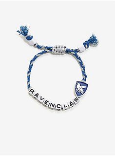 Harry Potter Ravenclaw White Beaded Bracelet | BoxLunch Harry Potter Bracelet Ideas, Ravenclaw Bracelet, Harry Potter Friendship, Harry Potter Display, Ravenclaw Colors, Harry Potter Bracelet, White Beaded Bracelet, Beaded Bangles, Ravenclaw Aesthetic