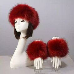 The perfect combo to spice up any look! Our Faux Fur Cuffs come with a stretchable headband and matching cuff links. Faux Fur Dry Clean Long Sleeve Dress Winter, Fur Sleeves, Winter Caps, Winter Turtleneck, Fur Cuffs, Fur Headband, Faux Fur Hat, Winter Cap, Fur Hat