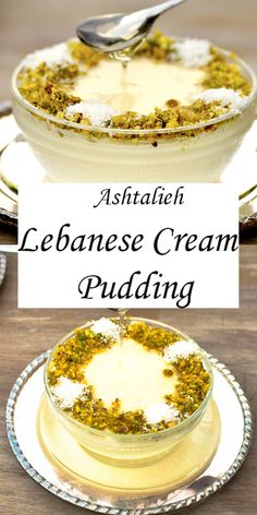 Ashtalieh Recipe, Halal Desserts Recipes, Arab Desserts Recipes, Lebanese Sweets Recipes, Lebanese Recipes Desserts, Ramadan Desserts Recipes, Ramadan Sweets Arabic Dessert, Lebanese Deserts, Arabic Dessert Recipes