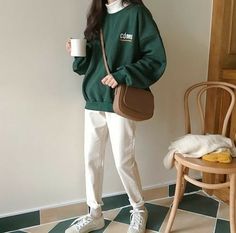 Aesthetic clothes Moda Ulzzang, Twin Fashion, Traje Casual, Korean Girl Fashion, Ulzzang Fashion, Winter Mode