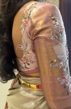 New Hand Work Designs Saree, Soft Silk Saree Blouse Designs Latest, Maggam Blouse, Long Blouse Designs, Latest Bridal Blouse Designs, Blouse Designs Catalogue, New Saree Blouse Designs, Latest Model Blouse Designs, Traditional Blouse Designs