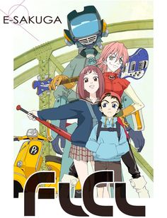 Anime : E-SAKUGA FLCL Video Animation, Anime Poster, New Style, Tap, Books