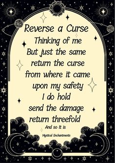 Reverse Curse, Reverse A Curse, Celtic Witch, Banishing Spell, Good Luck Spells