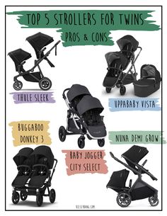 the top 5 strollers for twins and cons