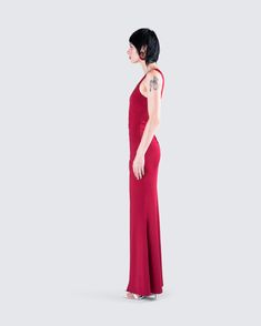 Have them all fantasizing about you in this red jersey one shoulder dress 💋 Crafted from stretch jersey fabric, and complete with a fully lined design and maxi length for a elegant, yet attention grabbing look ❤️ Elastane Maxi Dress For Prom, Fitted Red One Shoulder Dress For Gala, Red Fitted One Shoulder Dress For Prom, Red Fitted One-shoulder Prom Dress, Fitted Red One Shoulder Prom Dress, Red Fitted Evening Dress With Asymmetrical Neckline, Red Stretch Evening Dress, Red Sleeveless One Shoulder Gala Dress, Red Sleeveless One Shoulder Dress For Gala