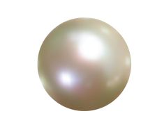 an image of a white pearl ornament on a white background for use as a design element