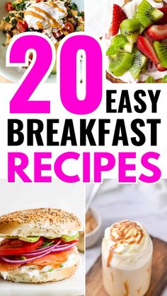 20 easy breakfast recipes that are perfect for the whole family to enjoy and eat together