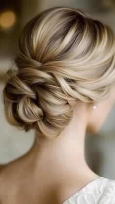 Get inspired by these gorgeous updos for shoulder-length hair. These styles are perfect for any occasion, from a night out to a professional setting. With minimal effort, you can create elegant updos that add flair to your medium-length hair. Bridesmaid Blonde Hair Updo, Wedding Styles For Shoulder Length Hair, Ponytail Updos For Medium Length Hair, Winter Wedding Hairstyles Medium Length, Up Do Fine Hair, Up Dos For Shoulder Length Hair, Wedding Updo Bride, Classic Bridal Updo, Bridesmaid Hair Front View