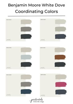 the different shades of paint that are used to create this color scheme for furniture and home decor