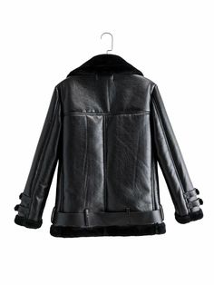 Winter Thicken Leather Jackets – Fashionsarah.com Moto Outerwear With Zipper Closure And Long Sleeves, Moto Biker Jacket With Padded Collar, Winter Outdoor Biker Jacket, Moto Biker Jacket With Long Sleeves For Outdoor, Moto Style Long Sleeve Outdoor Outerwear, Biker Style Leather Jacket With Long Sleeves For Winter, Long Sleeve Moto Outerwear For Outdoor, Winter Biker Leather Jacket With Long Sleeves, Fall Outdoor Biker Jacket With Padded Collar