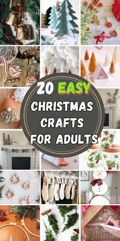 20 easy christmas crafts for adults to make