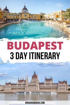 the budapest 3 day itinerary with text overlay