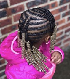 Mohawk Braids For Black Girls For Kids, Kids Braids With Beads Natural Hair, Toddler Hairstyles Girl Braids, Braided Hairstyles For Black Hair Kids, Toddler Braided Hairstyles Short Hair, Toddler Girl Braid Styles With Beads, Simple Toddler Braid Styles, Black Toddler Braided Hairstyles, Kid Braid Styles With Beads