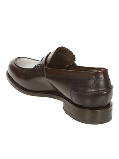 Berwick Moccasin in brown leather, front mask, leather insole, leather sole.Composition: 100% Leather Brown Closed Toe Moccasins For Semi-formal Occasions, Brown Calf Leather Slip-ons With Leather Sole, Brown Slip-on Tassel Loafers For Formal Occasions, Leather Plain Toe Moccasins For Office, Brown Slip-on Tassel Loafers With Closed Toe, Classic Brown Plain Toe Slip-ons, Brown Leather Footbed Slip-ons For Office, Business Casual Leather Sole Moccasins With Round Toe, Brown Closed Toe Business Leather Shoes